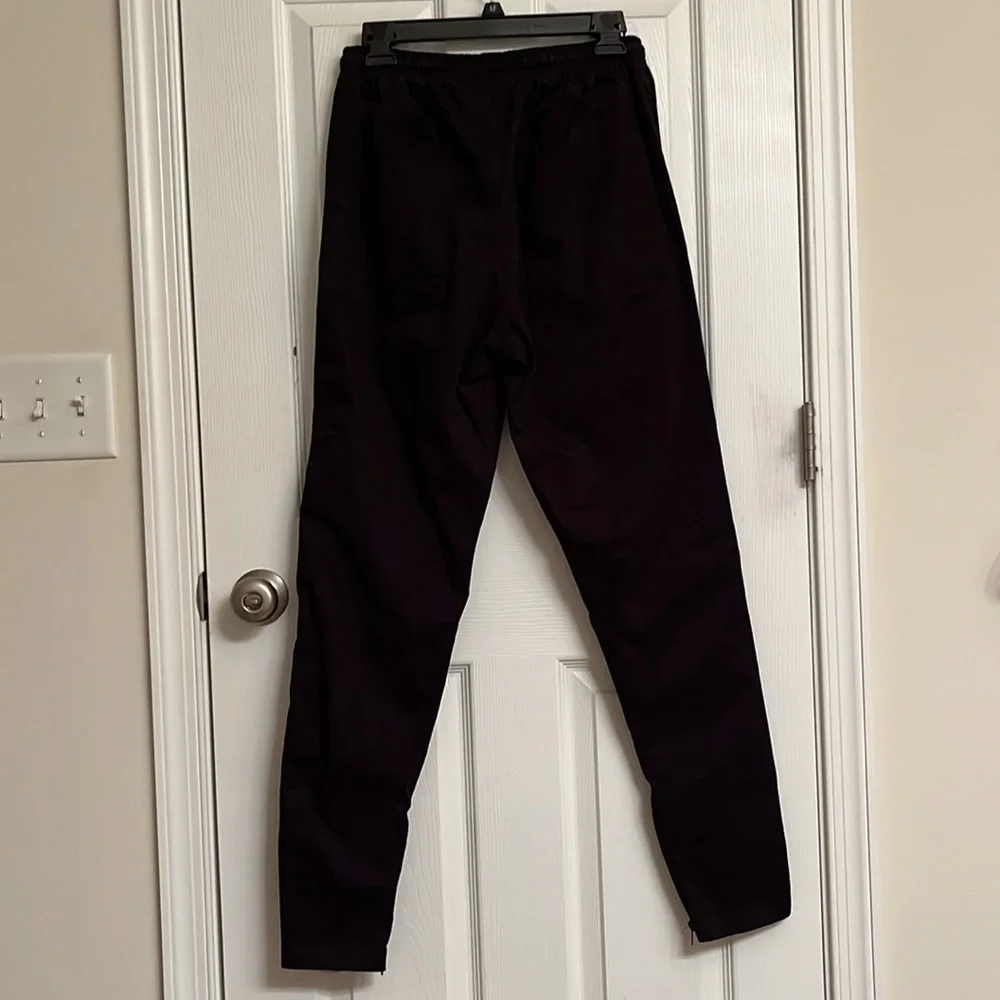 Lordz Blue Tactical Nylon Paneled Cotton Cargo Pants Bottom Zippers Medium